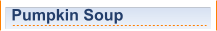 Pumpkin Soup