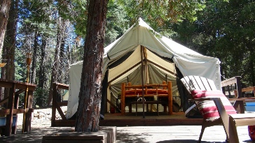 Luxury camping or glamping in Southern California